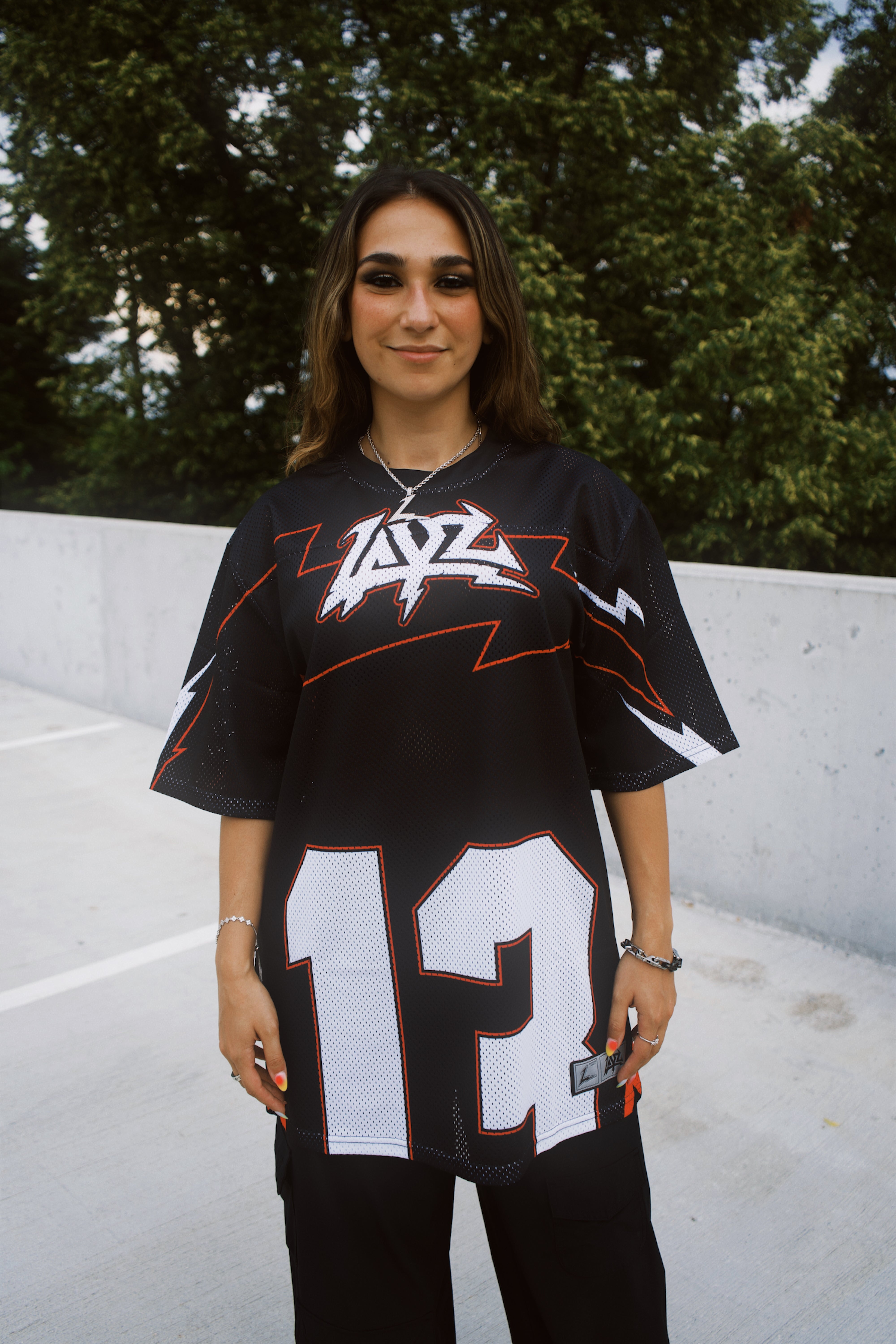 LAYZ OVERSIZED WARM UP JERSEY