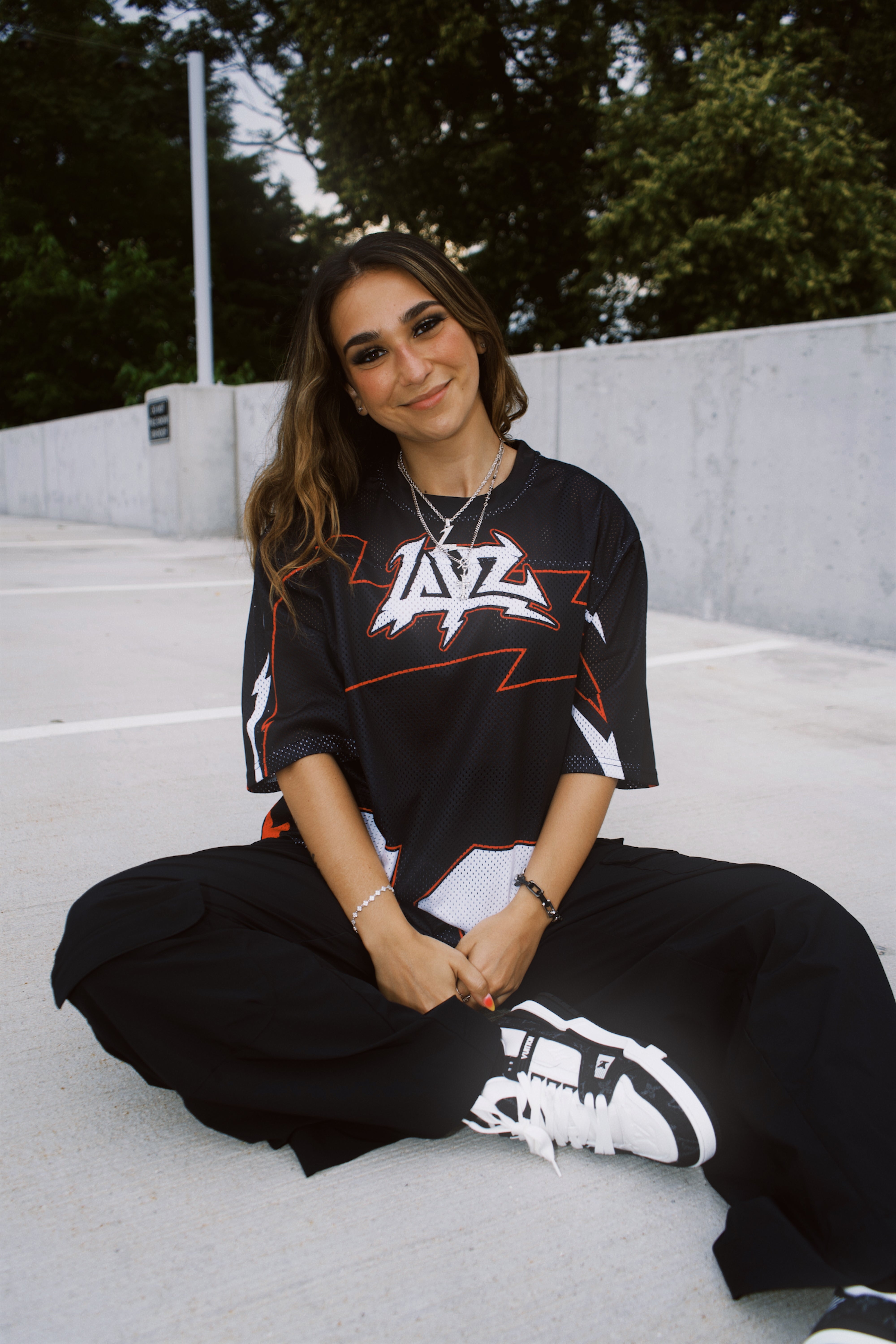 LAYZ OVERSIZED WARM UP JERSEY
